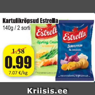 Скидка - Картофельные чипсы Estrella