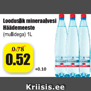 Скидка - Природная минеральная вода Häädemeeste