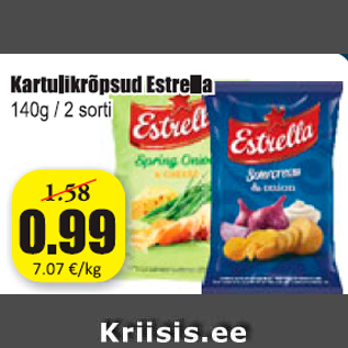 Скидка - Картофельные чипсы Estrella