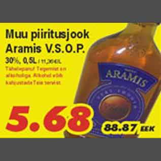 Allahindlus - Muu piiritusjook Aramis V.S.O.P.