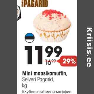 Allahindlus - Mini maasikamuffin, Selveri Pagarid, kg