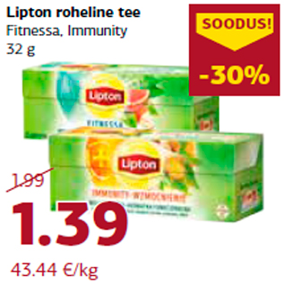 Allahindlus - Lipton roheline tee