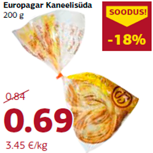 Allahindlus - Europagar Kaneelisüda 200 g