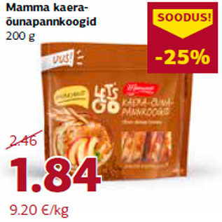 Allahindlus - Mamma kaeraõunapannkoogid 200 g