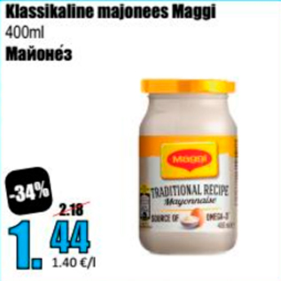 Allahindlus - Klassikaline majonees Maggi 400 ml