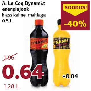 Allahindlus - A. Le Coq Dynami:t energiajook