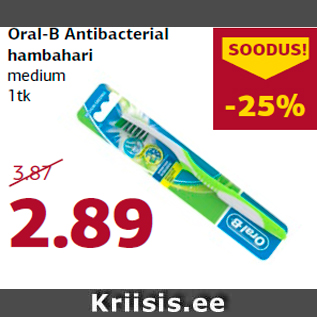 Allahindlus - Oral-B Antibacterial hambahari