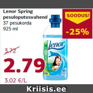 Allahindlus - Lenor Spring pesuloputusvahend