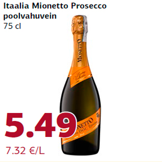 Скидка - Итальянский игристое вино Mionetto Prosecco 75 кл