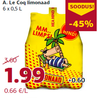Скидка - Лимонад A. Le Coq