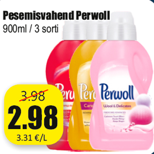Скидка - Моющее средство Perwoll