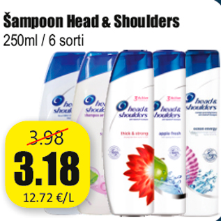 Allahindlus - Šampoon Head & Shoulders