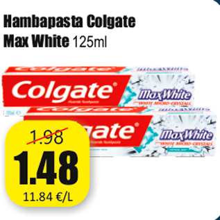 Скидка - Зубная паста Colgate Max White 125ml