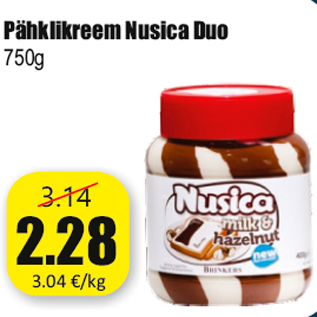 Скидка - Ореховый крем Nusica Duo 750г