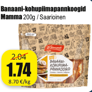Скидка - Бананово-творожные блины Mamma