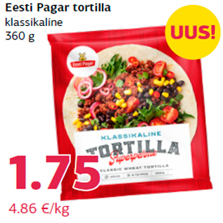 Allahindlus - Eesti Pagar tortilla