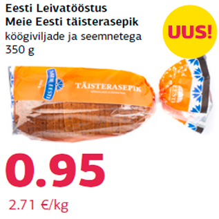 Allahindlus - Eesti Leivatööstus Meie Eesti täisterasepik