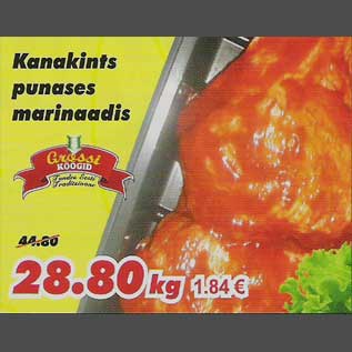 Скидка - Куриные бёдра в красном маринаде