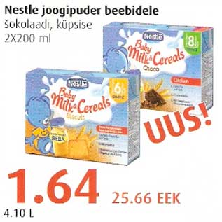 Allahindlus - Nestle joogipuber beebidele šokolaadi,küpsise