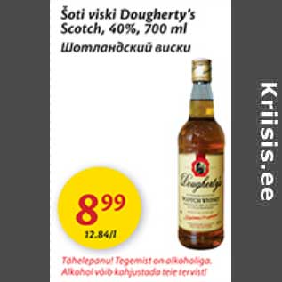 Allahindlus - Šoti viski Dougherty´s Scotch