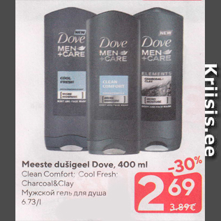 Allahindlus - Meeste dušigeel Dove, 400 ml