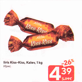 Allahindlus - Iiris Kiss-Kiss, Kalev, 1 kg