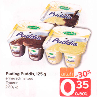 Allahindlus - Puding Puddis, 125 g