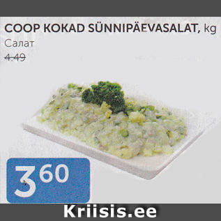 Allahindlus - COOP KOKAD SÜNNIPÄEVASALAT, KG