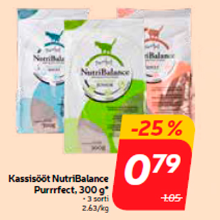 Allahindlus - Kassisööt NutriBalance Purrrfect, 300 g*