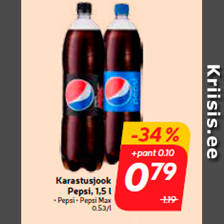Allahindlus - Karastusjook Pepsi, 1,5 l