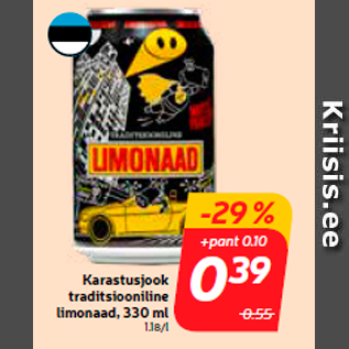 Allahindlus - Karastusjook traditsiooniline limonaad, 330 ml