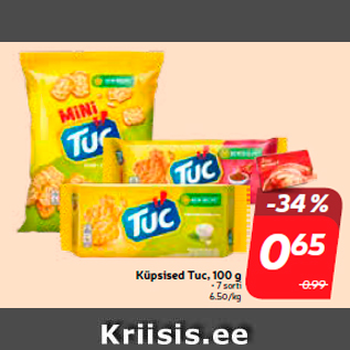 Скидка - Печенье Tuc, 100 г