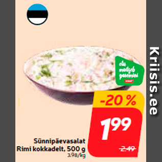 Allahindlus - Sünnipäevasalat Rimi kokkadelt, 500 g