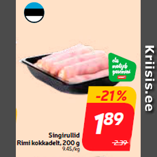 Allahindlus - Singirullid Rimi kokkadelt, 200 g