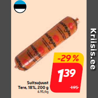 Allahindlus - Suitsujuust Tere, 18%, 200 g