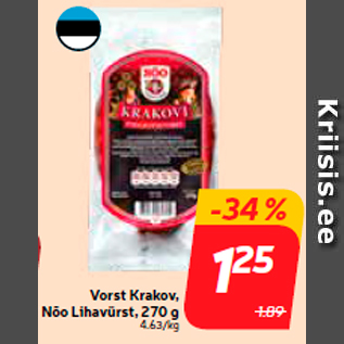 Allahindlus - Vorst Krakov, Nõo Lihavürst, 270 g