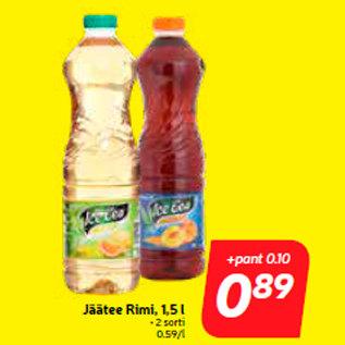 Allahindlus - Jäätee Rimi, 1,5 l