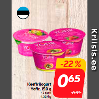 Allahindlus - Keefirijogurt Yofir, 150 g