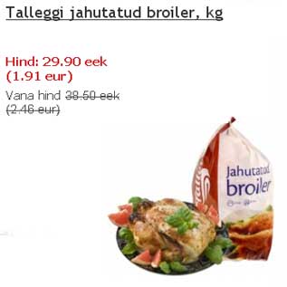 Allahindlus - Talleggi jahutatud broiler