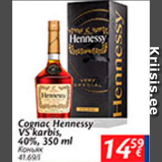 Allahindlus - Cognac Hennessy VS karbis