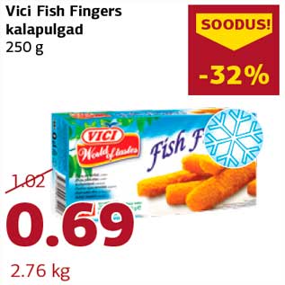 Скидка - Рыбные палочки Vici Fish Fingers