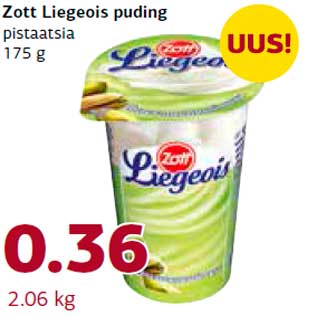 Allahindlus - Zott Liegeois puding