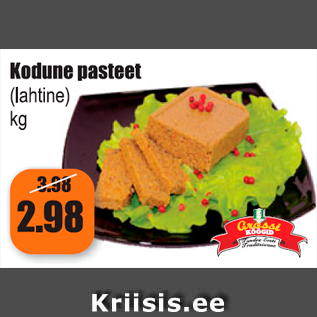 Allahindlus - Kodune pasteet
