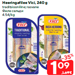 Allahindlus - Heeringafilee Vici, 240 g