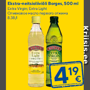 Allahindlus - Ekstra-neitsioliiviõli Borges, 500 ml