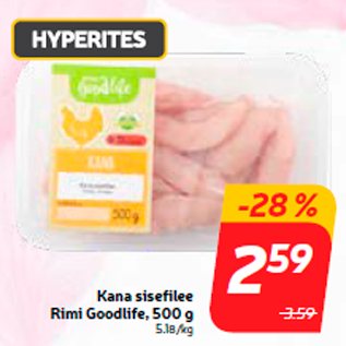 Allahindlus - Kana sisefilee Rimi Goodlife, 500 g