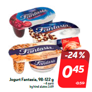 Allahindlus - Jogurt Fantasia, 98-122 g