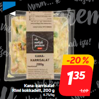 Allahindlus - Kana-karrisalat Rimi kokkadelt, 200 g