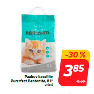 Allahindlus - Paakuv kassiliiv Purrrfect Bentonite, 8 l*