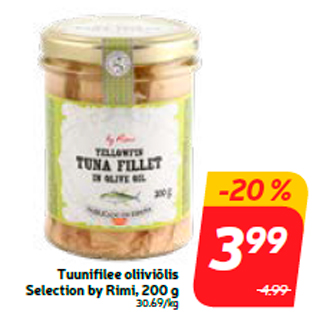 Allahindlus - Tuunifilee oliiviõlis Selection by Rimi, 200 g